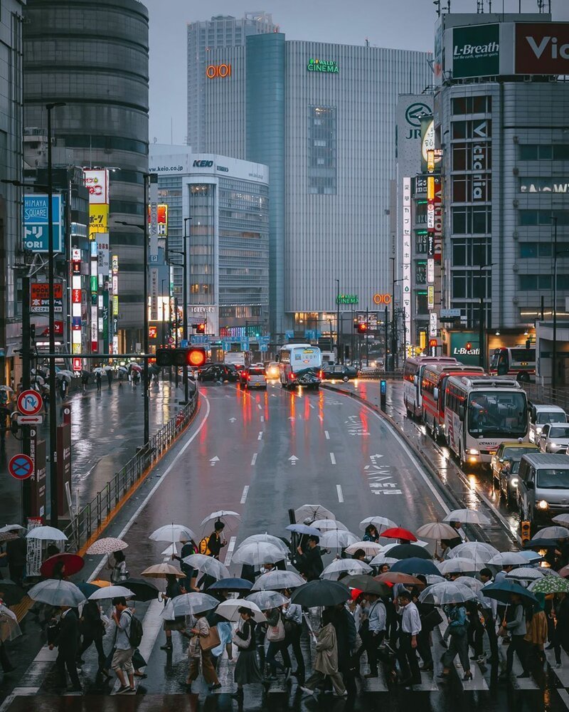 Япония Токио Главная улица
