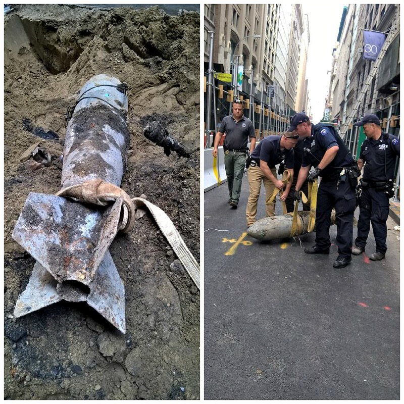 Капсула времени в виде бомбы вызвала переполох на Манхэттене