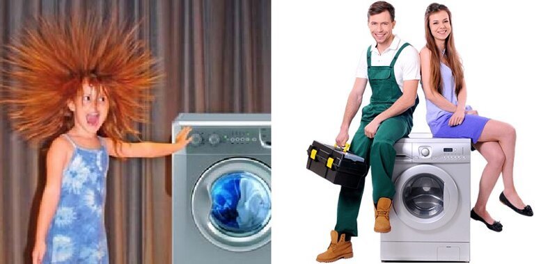 ТОП-4 причины, почему стиральная машина бьет током