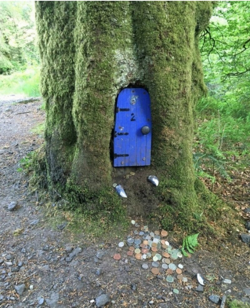 Нашли эту дверцу в Шотландии ...
