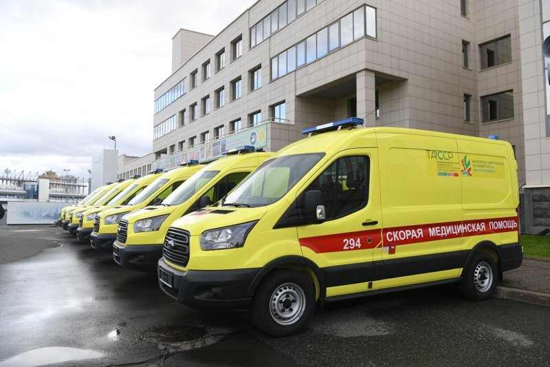Районы Татарстана получили 70 новых машин скорой помощи