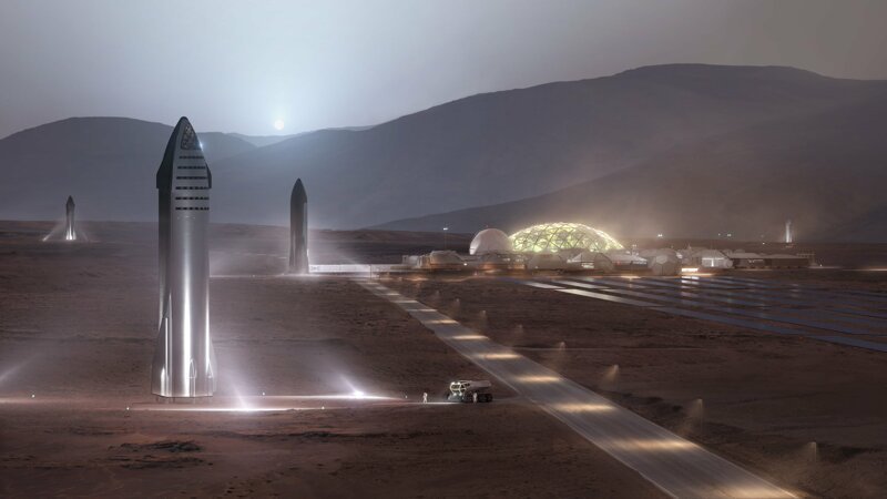 Илон Маск показал корабль для колонизации Луны и Марса