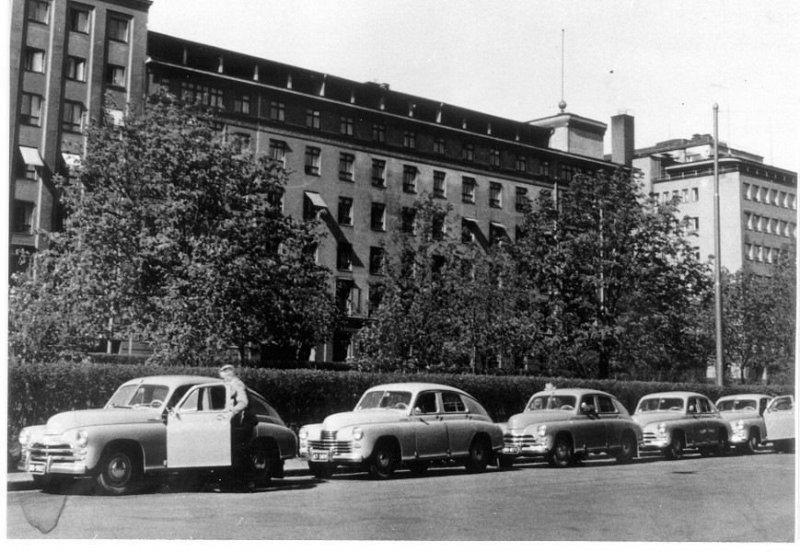 1956-й год, стоянка такси в Хельсинки