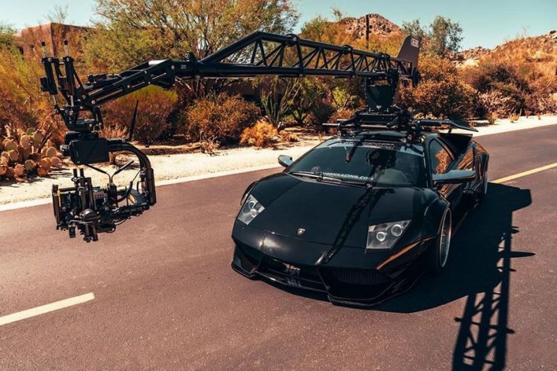 Тюнингованный Lamborghini Murcielago приспособили для съемок автомобилей в движении