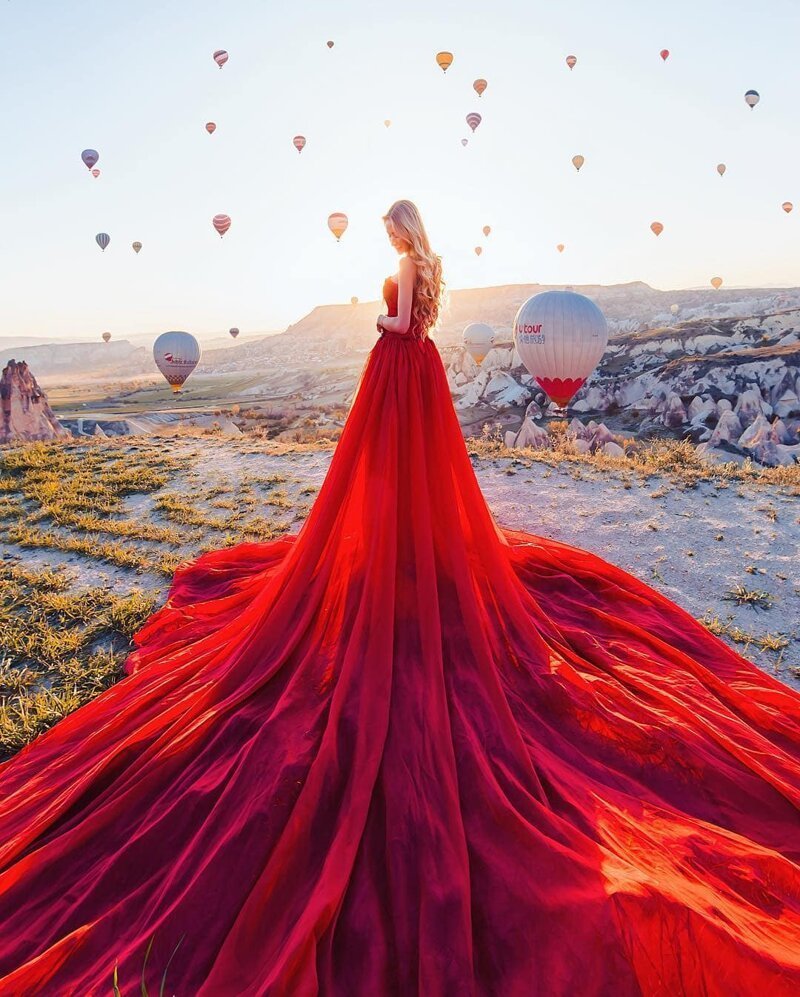 Платье на ветру