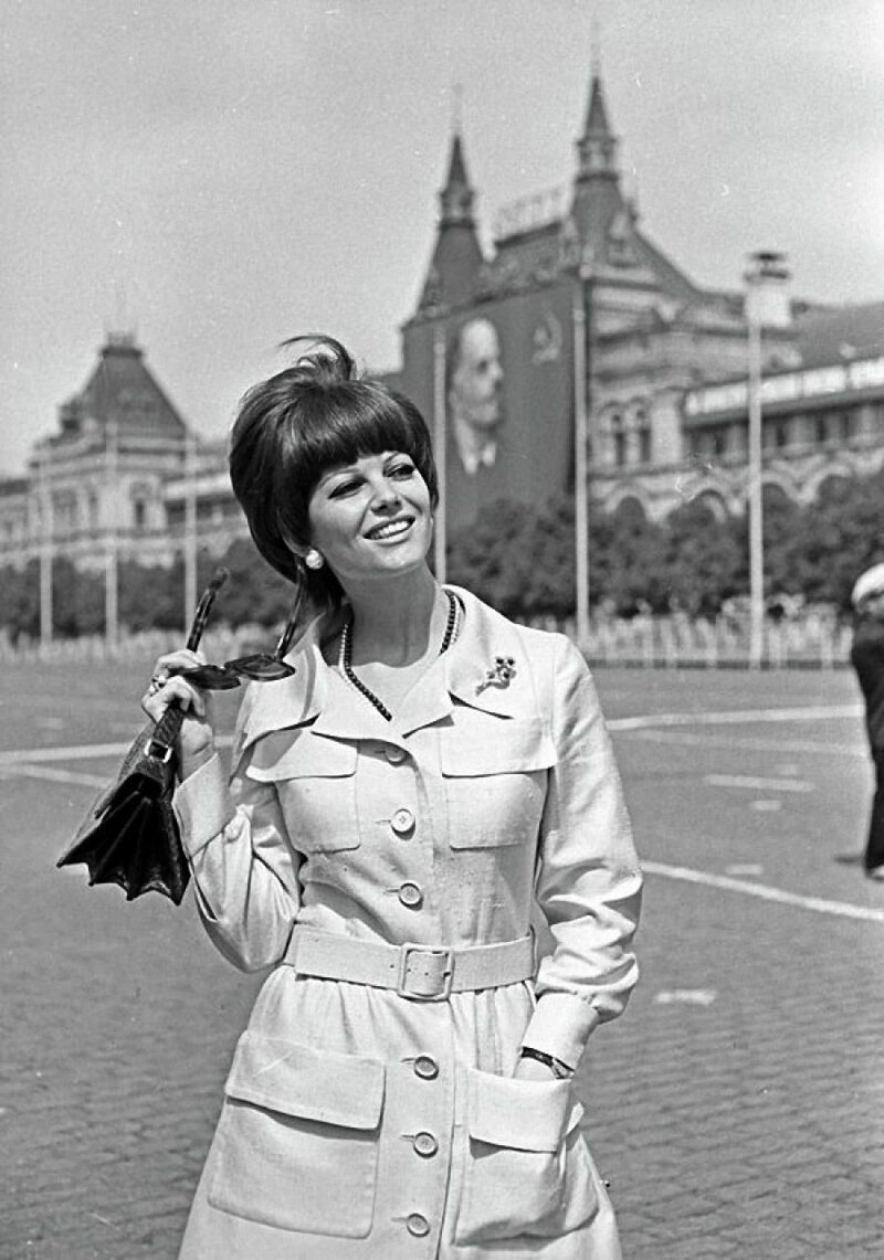 Клаудия Кардинале в Москве 1967 год фото