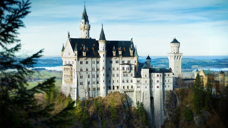 1. Замок Нойшвайнштайн, Германия, Бавария. 