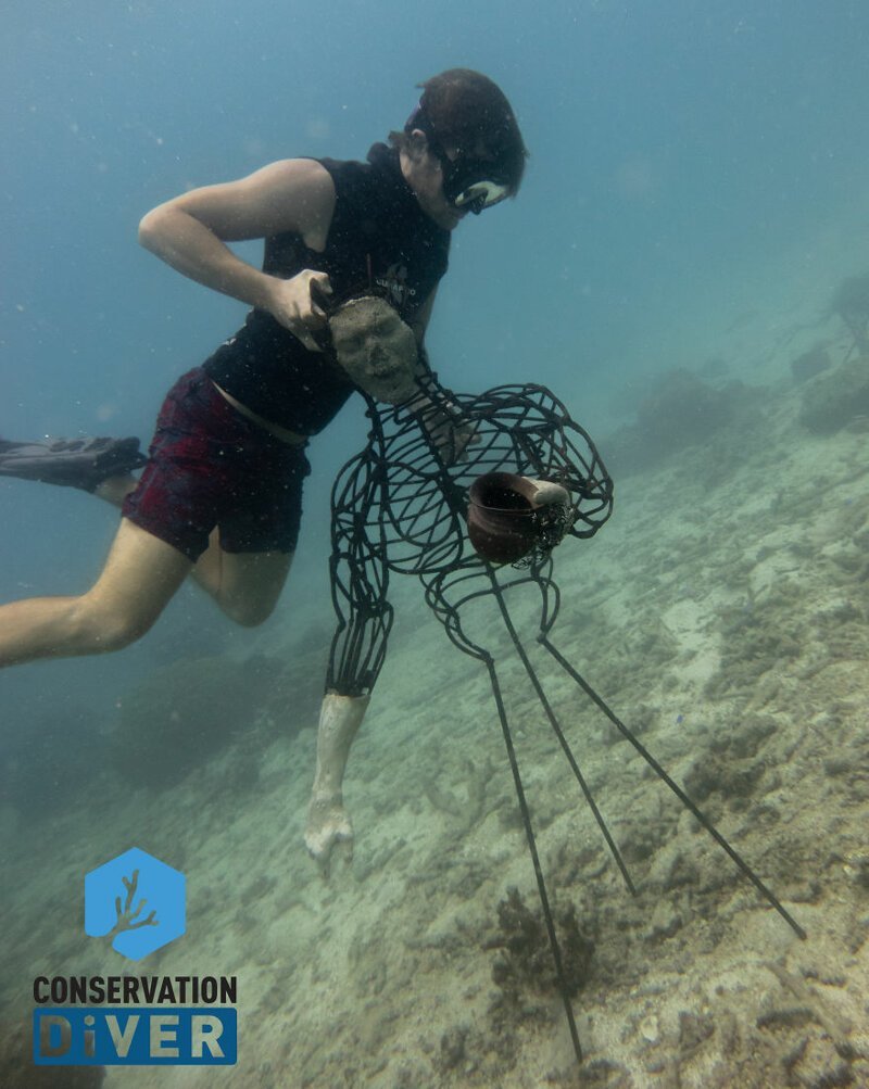 Американец смастерил подводную скульптуру для спасения кораллов