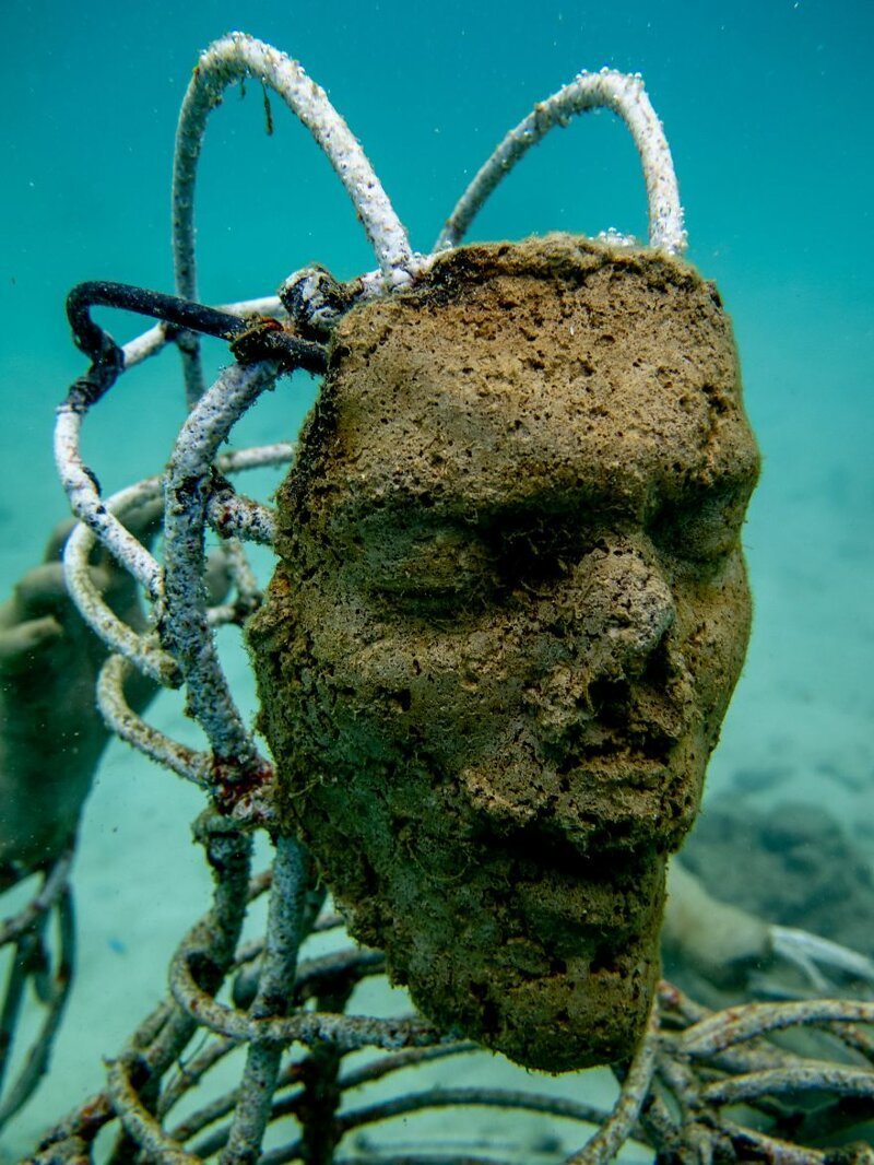 Американец смастерил подводную скульптуру для спасения кораллов