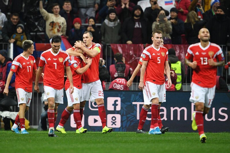 Два гола Дзюбы помогли сборной России разгромить команду Шотландии в матче отбора ЧЕ-2020