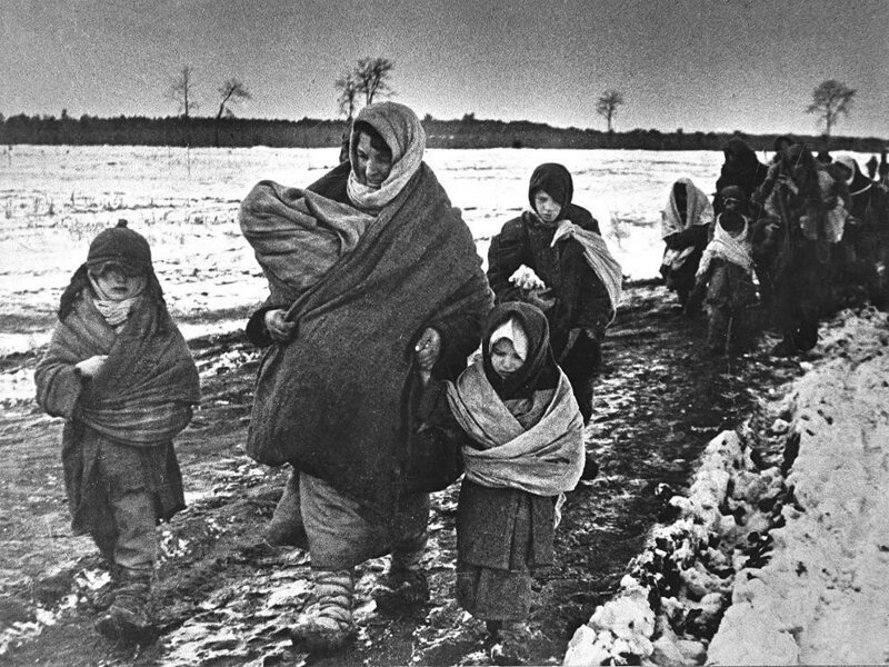 Беженцы, Орловская область, 1943 год