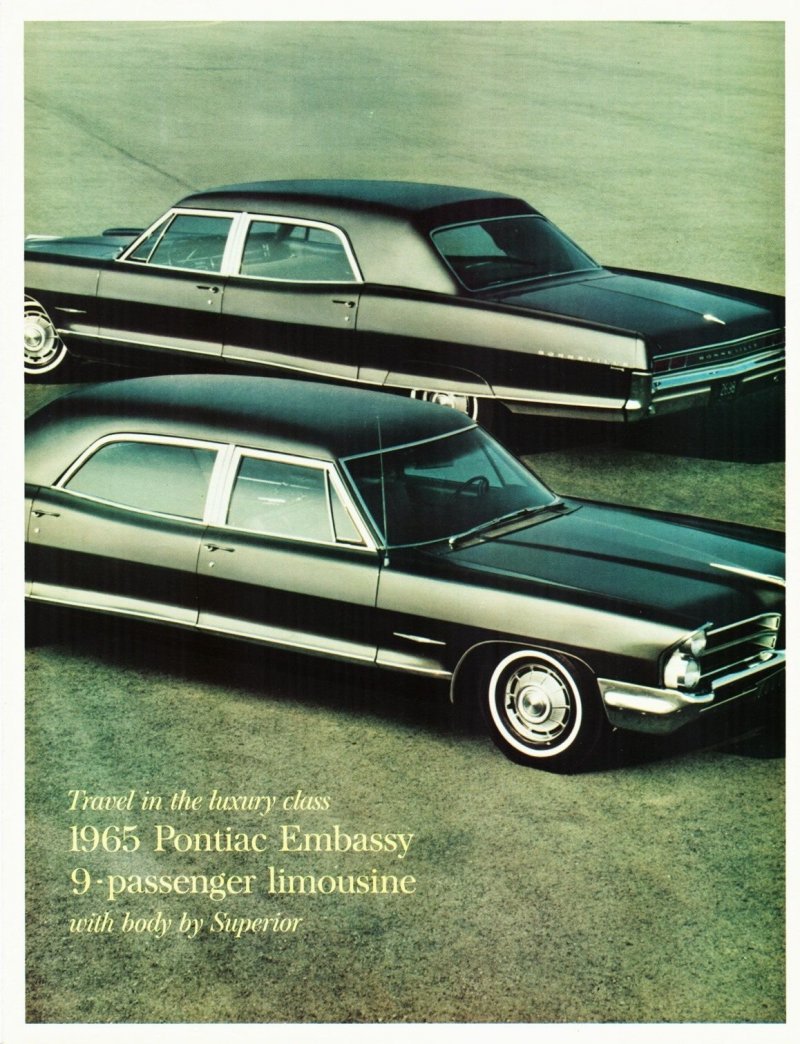 Винтажные рекламные листовки Pontiac, 1965 год