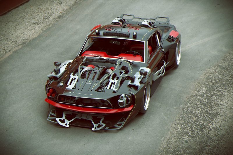 Он нарисовал Need For Speed: четырехколесный киберпанк Хайзала Салима