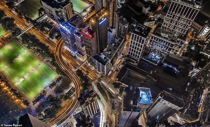 Вид на Гонконг с самых высоких небоскребов: снимки фотографа-экстремала