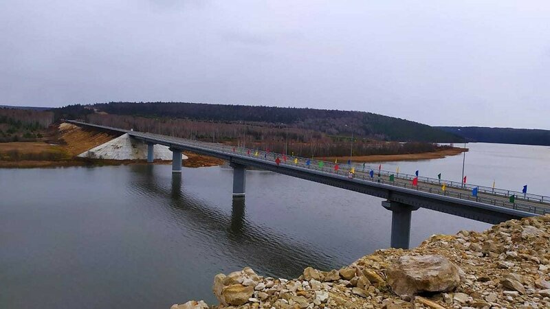 В Башкирии открыли новый мост через реку Уфу