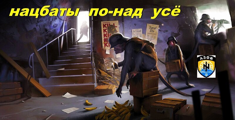 Билл Гейтс и Штирлиц наблюдают за тем, как укронацисты жгут книги. — Цензура,  с грустью подумал Штирлиц. — Борются с пиратством, радуется Билли.   