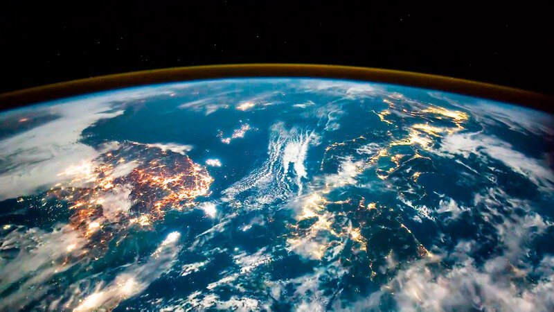 Земля из космоса - потрясное зрелище