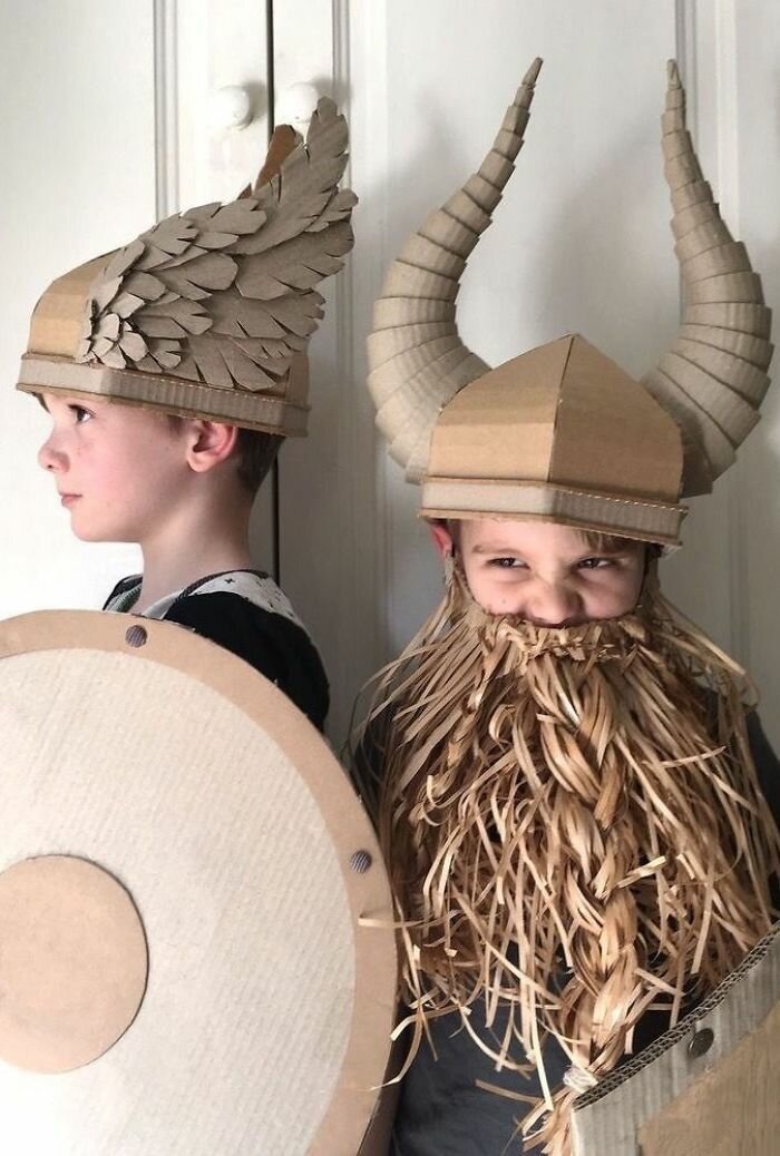 Шлем викинга своими руками для вечеринки! Милый подарок парню! DIY