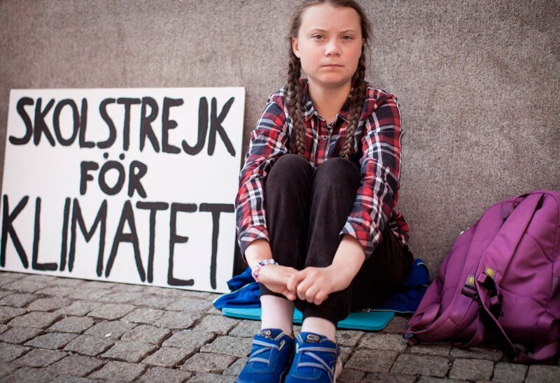 В августе 2018-го, накануне нового учебного года, шведская школьница Грета Тунберг начала необычный одиночный протест. Вместо посещения школьных занятий она каждый день приходила под стены здания шведского парламента в Стокгольме с плакатом «Школьная