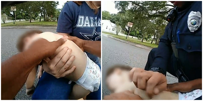 Полицейские спасли жизнь малышу, который умирал на глазах матери