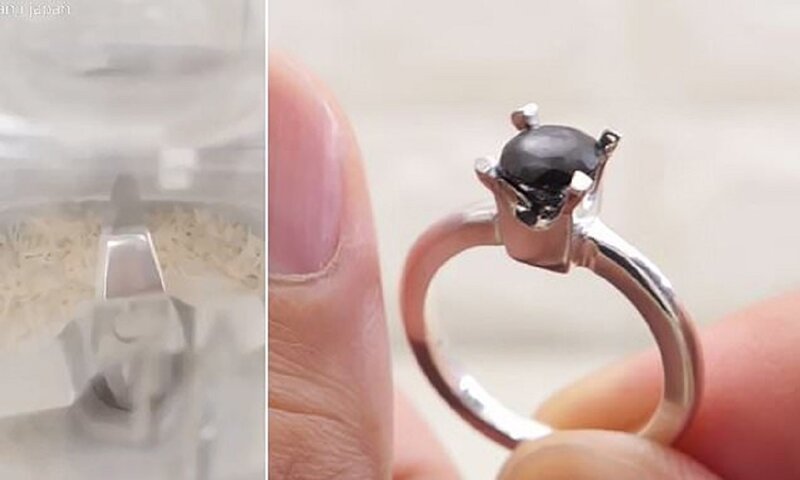 Японец создал бриллиант для невесты из ногтей
