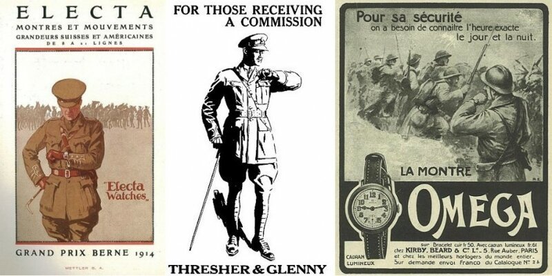 Наручные траншейные часы Первой мировой войны