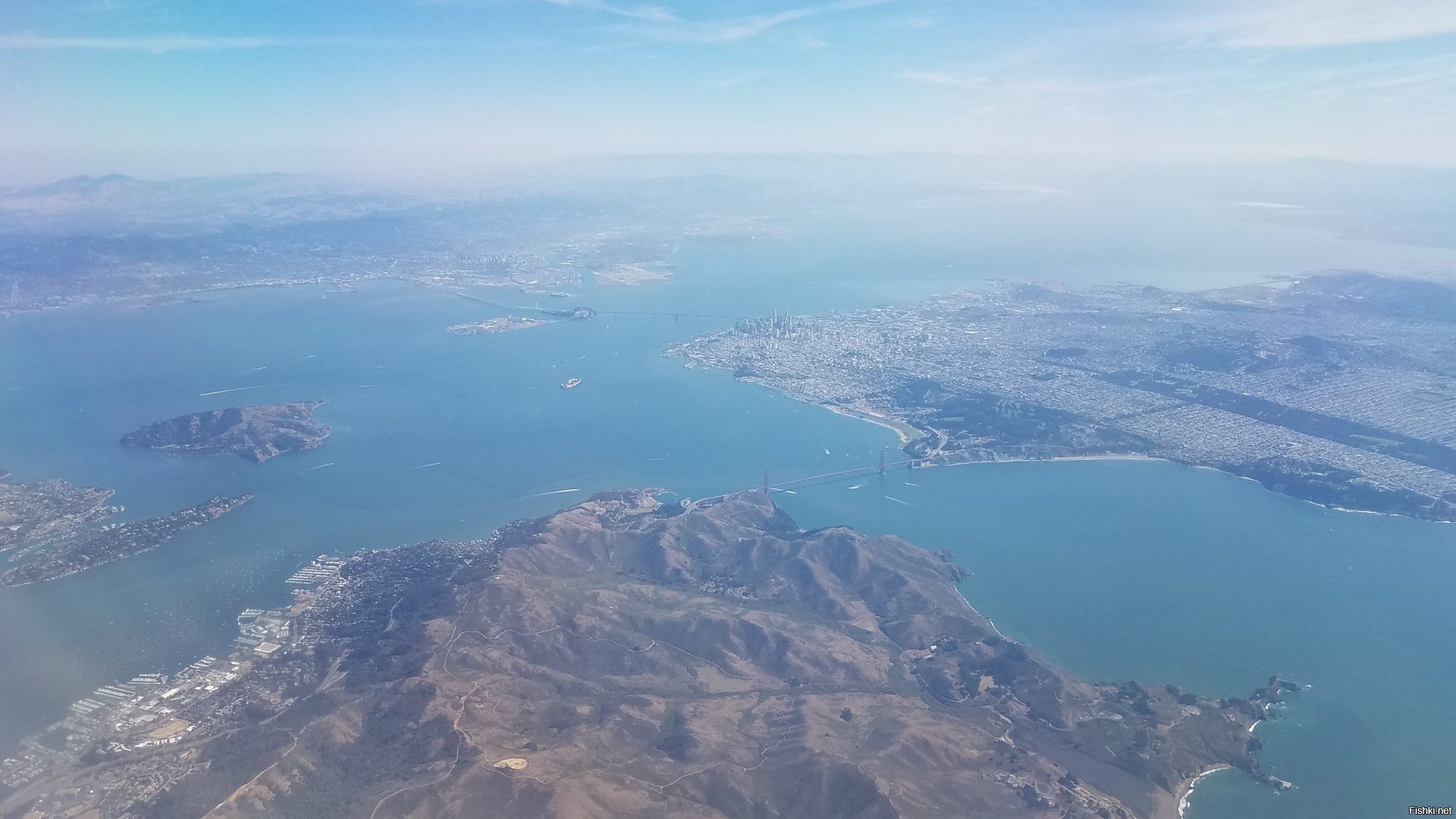 Сан Франциско с самолета