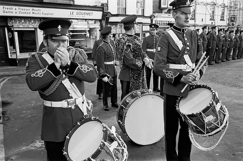Парад военного оркестра в Монмуте, 1977