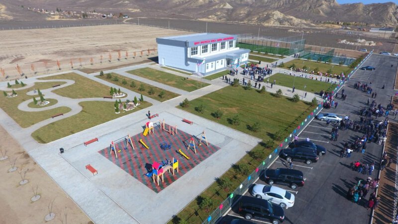 В с. Карчаг Сулейман-Стальского района состоялось торжественное открытие многофункционального спортивного сооружения 