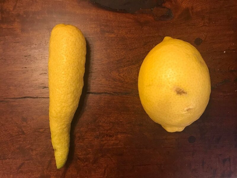 20. Лимон вырос в форме морковки