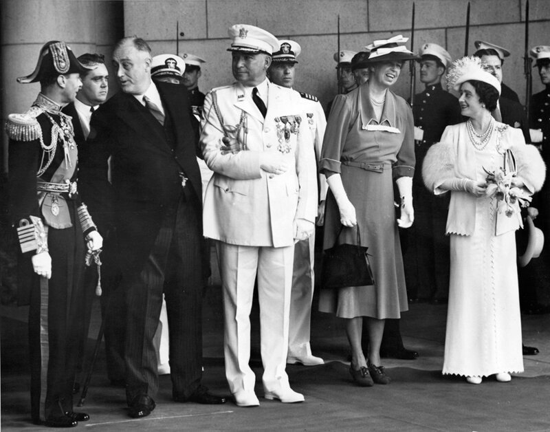 Елизавета II и 32-й президент США Франклин Рузвельт