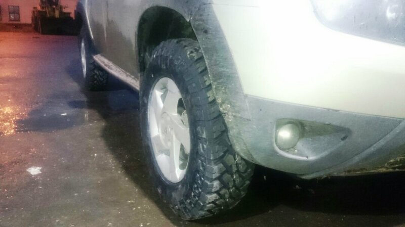 Грязевые тапочки на Renaylt Duster. Maxxis Bighorn MT 674