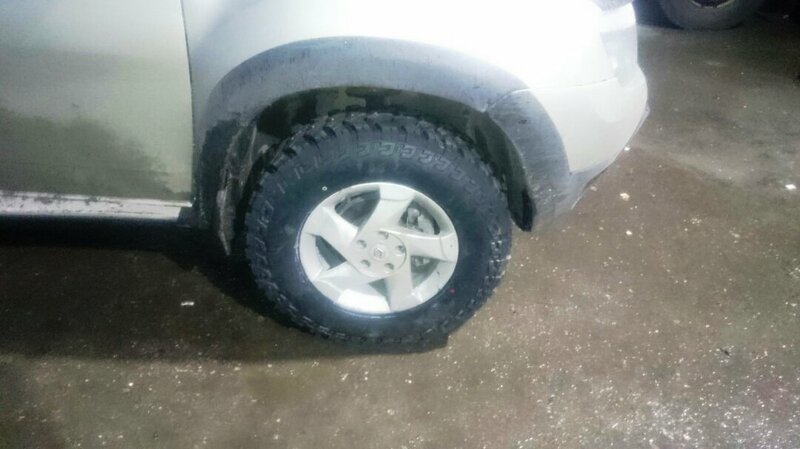 Грязевые тапочки на Renaylt Duster. Maxxis Bighorn MT 674