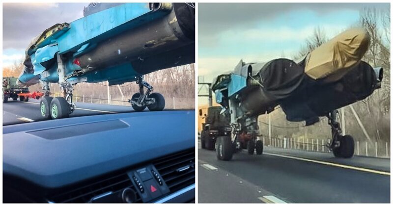 Американцев поразил Су-34 на дороге в Воронеже