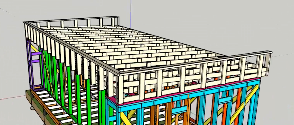 Sketchup проекты каркасных домов