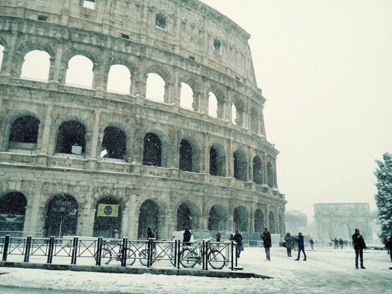 Бонус: Римский Колизей зимой