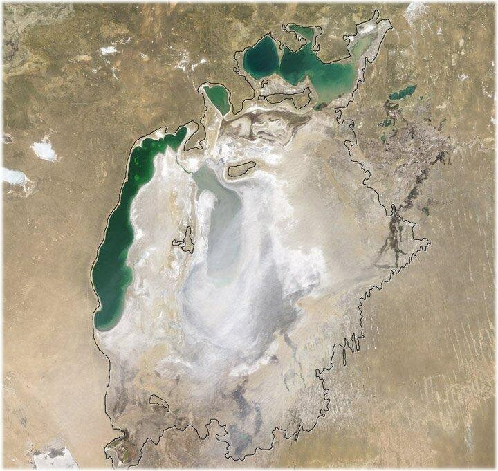 Почему обмелело Аральское море?