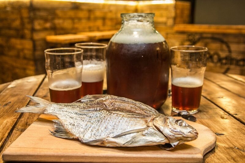 Здоровое питание:  пиво с рыбой