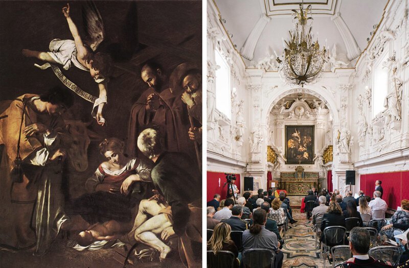 Съеденная картина: «Рождество со святым Франциском и святым Лаврентием» Караваджо