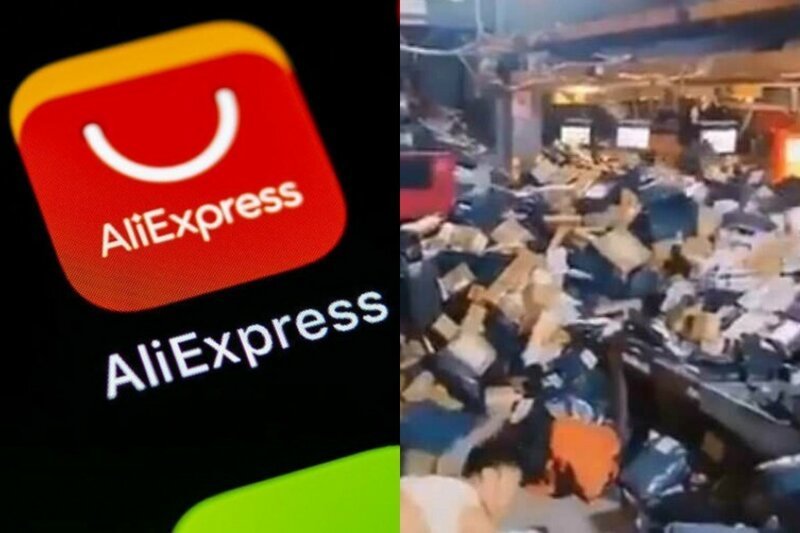 В Китае показали, как выглядит центр AliExpress после грандиозной распродажи