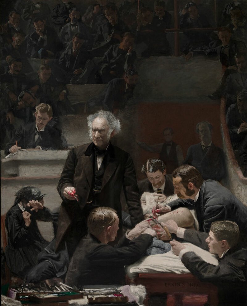 9. "Клиника Гросса", Томас Икинс, 1875 г.