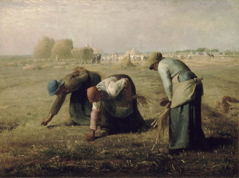 8. "Сборщицы колосьев", Жан-Франсуа Милле, 1857 г.