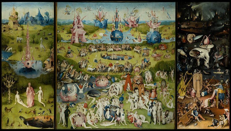 17. "Сад земных наслаждений", Иероним Босх, 1490-1510 гг.
