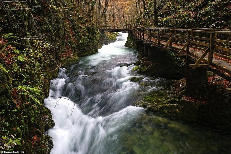Бурная река Камачник в северной Хорватии