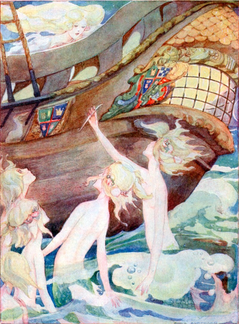 Иллюстрация Анны Андерсон к сказке Ханса Кристиана Андерсена «Русалочка»