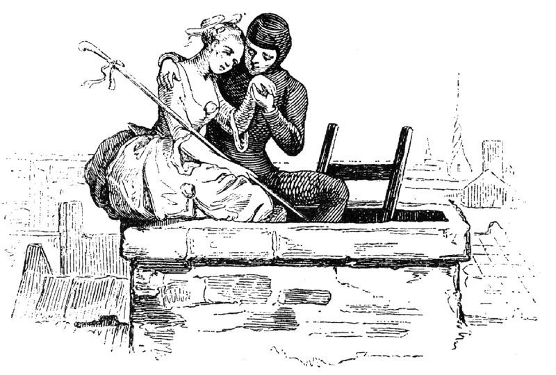 Иллюстрация Вильгельма Педерсена к сказке Ханса Кристиана Андерсена «Пастушка и трубочист»
