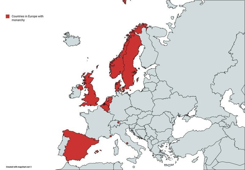 7. Страны Европы с монархическим строем