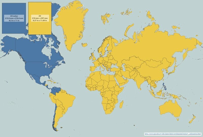 12. Карта мира по размеру бумаги