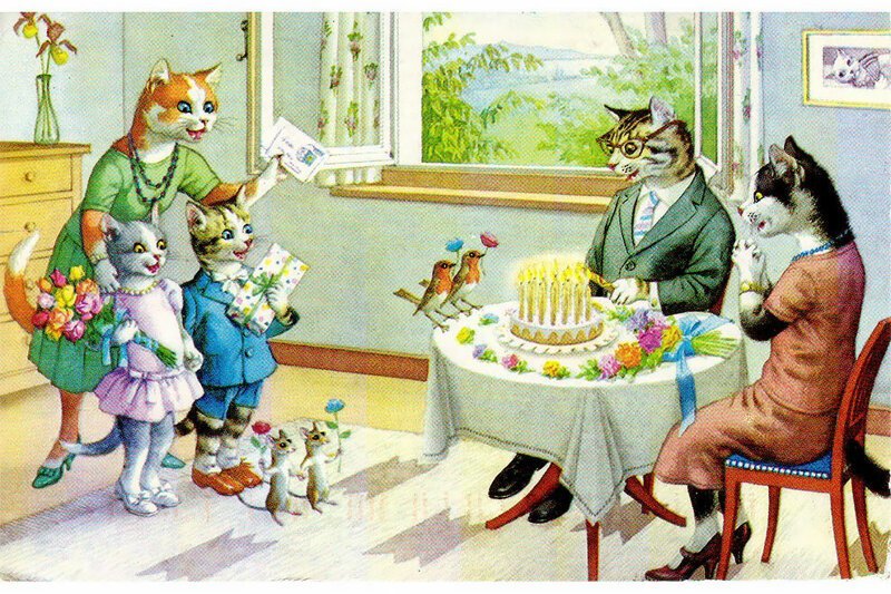 Котиков из 1950-х вам в ленту!