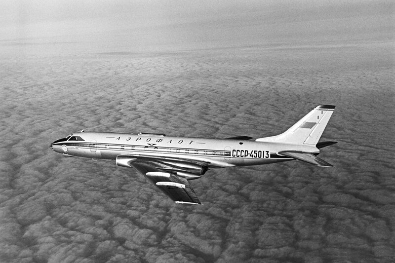 Авиарейс Ту-124 в 1962 году... 